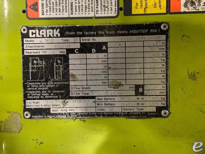 2015 Clark TMX25