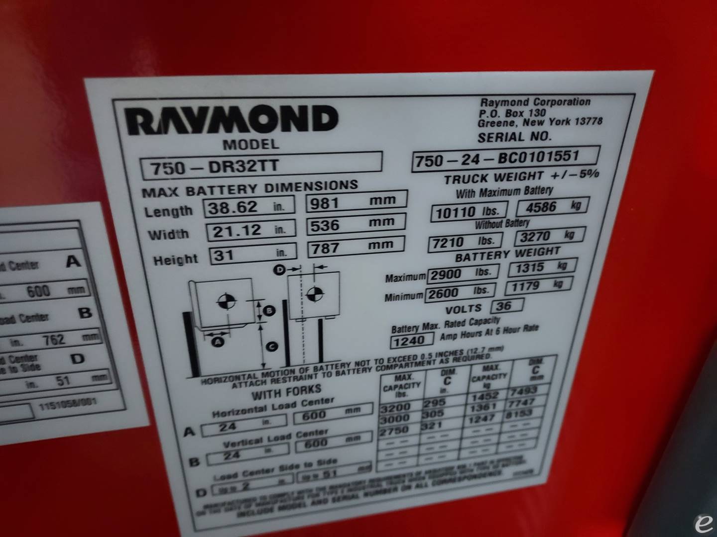 2024 Raymond 750-DR32TT