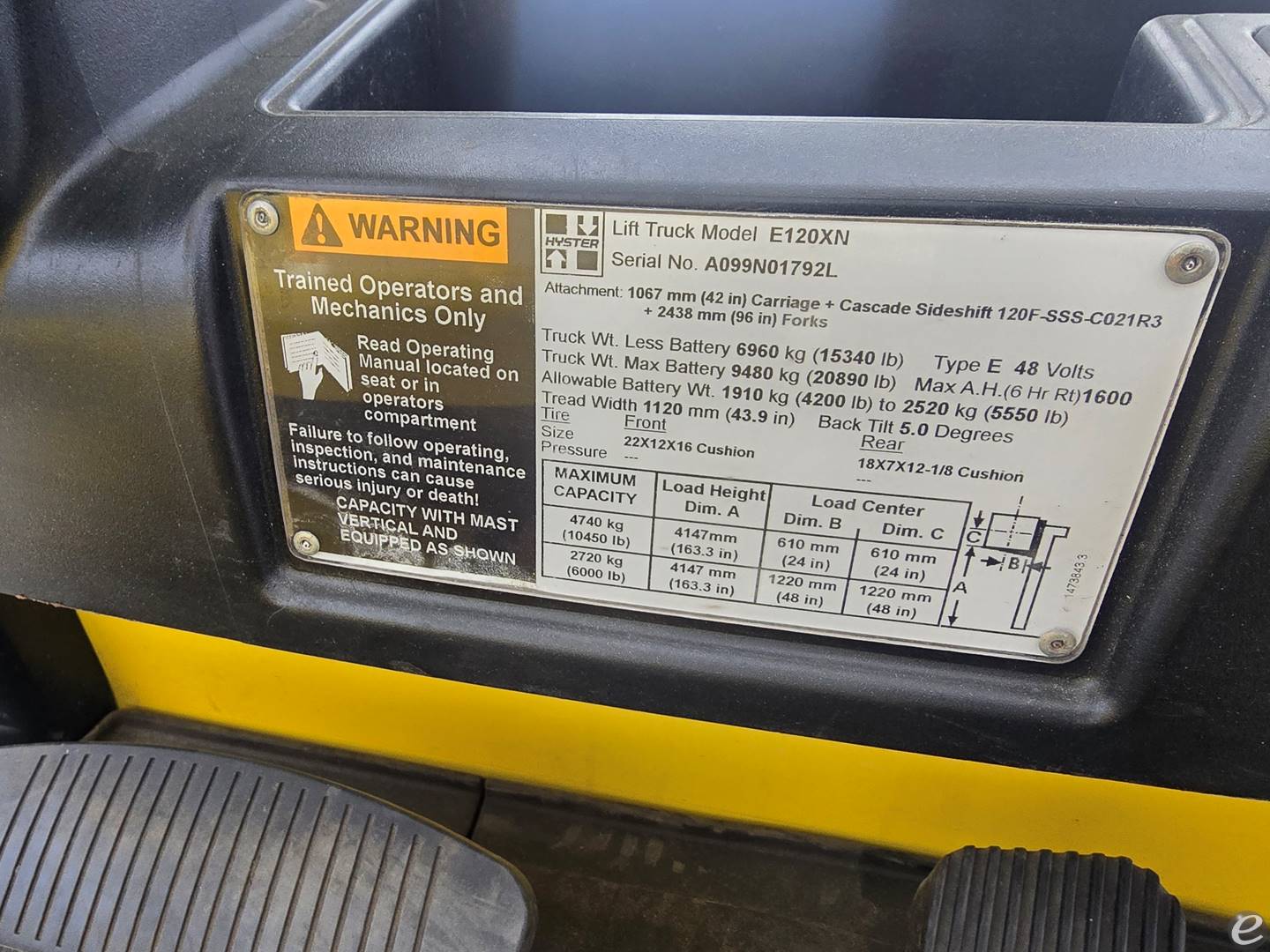2013 Hyster E120XN