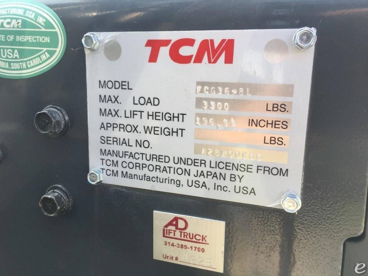 2011 TCM FCG36-8L