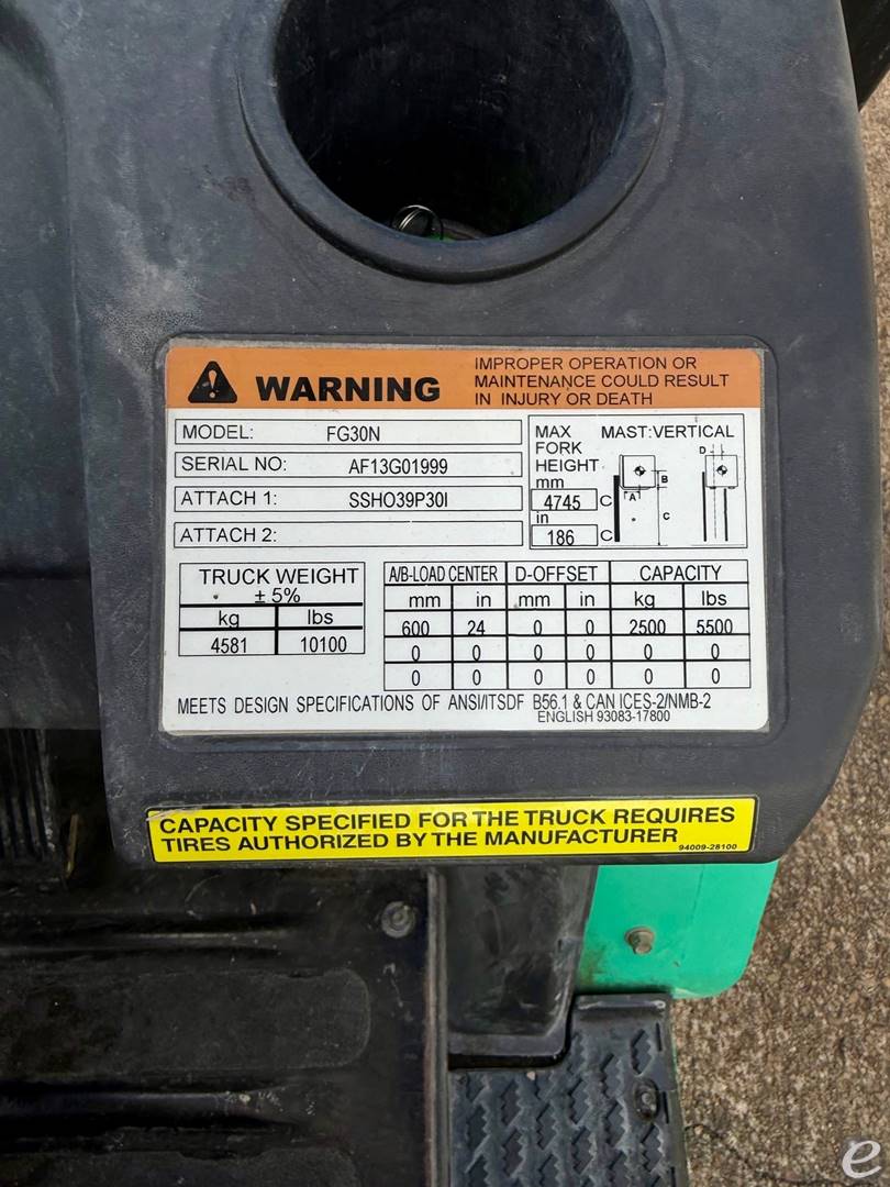 2018 Mitsubishi FG30N