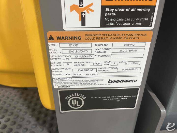 2022 Jungheinrich ECR 327