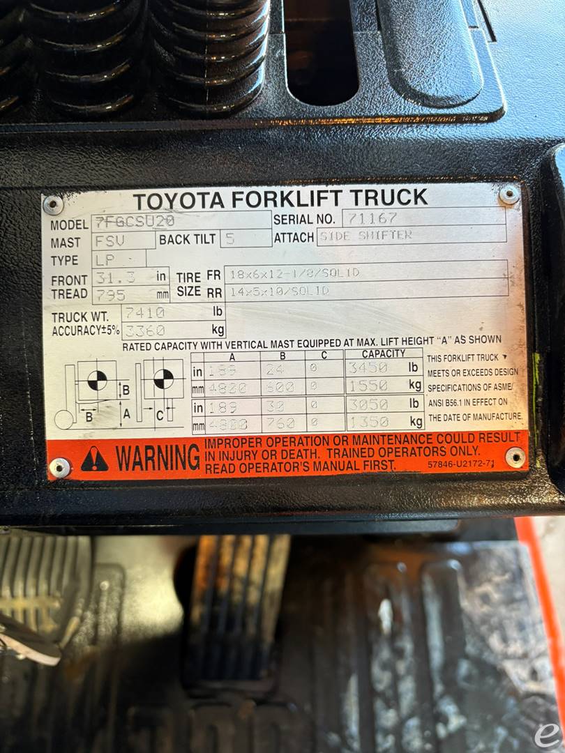 2006 Toyota 7FGCSU20