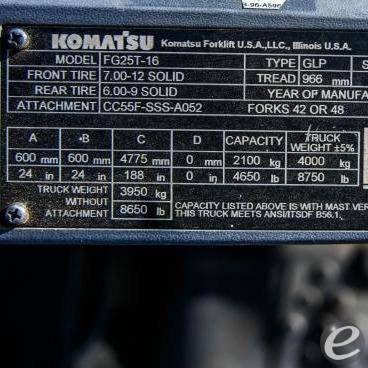 2023 Komatsu FG25T-16