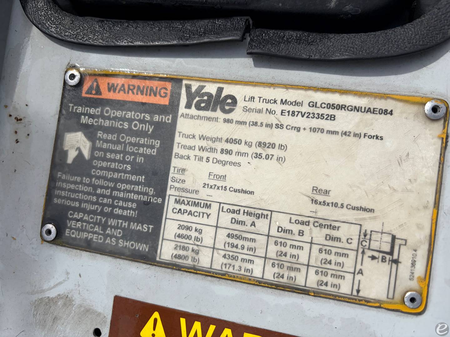 2005 Yale GLC050RGNUAE084