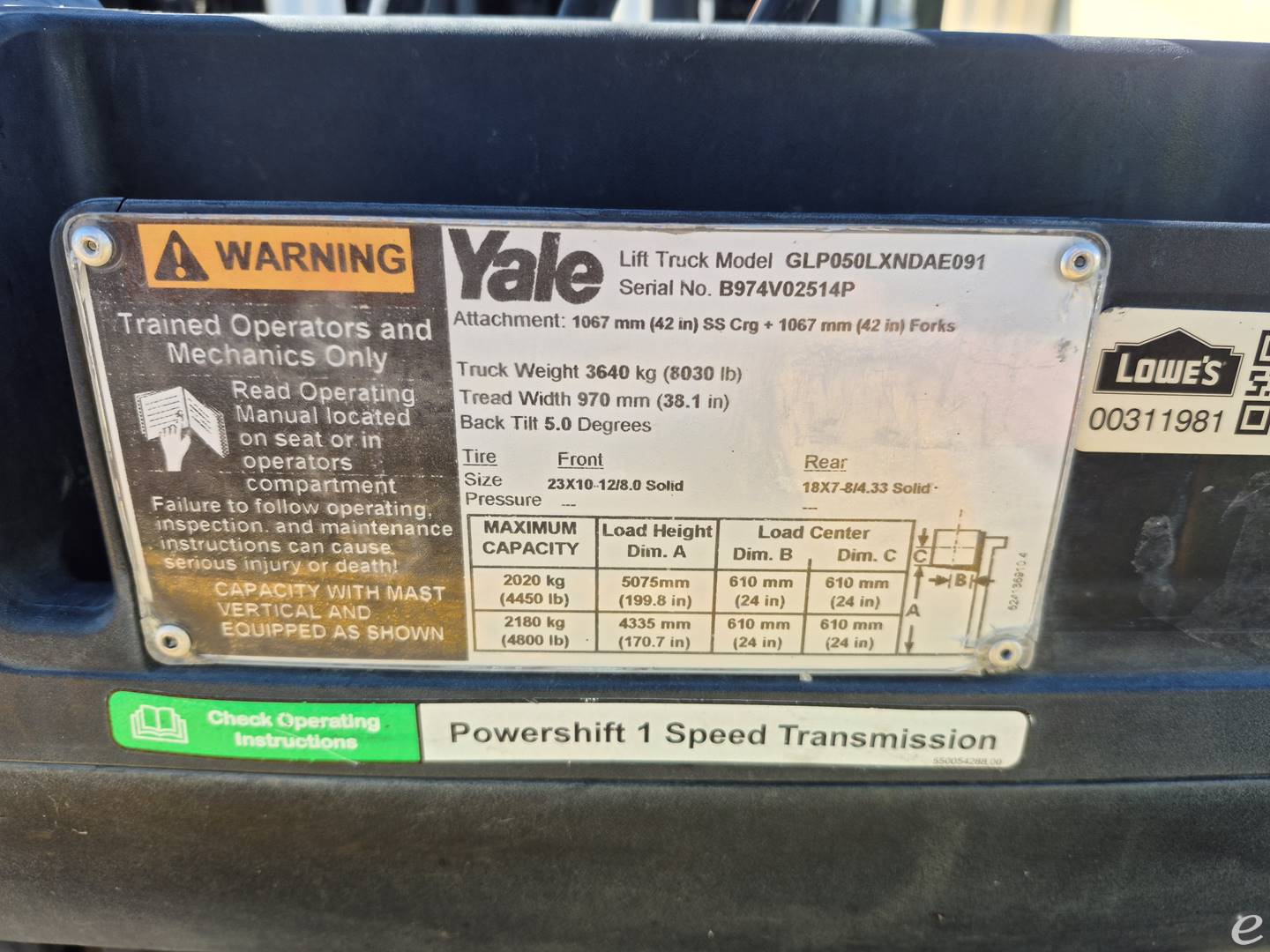 Yale GLP050LX