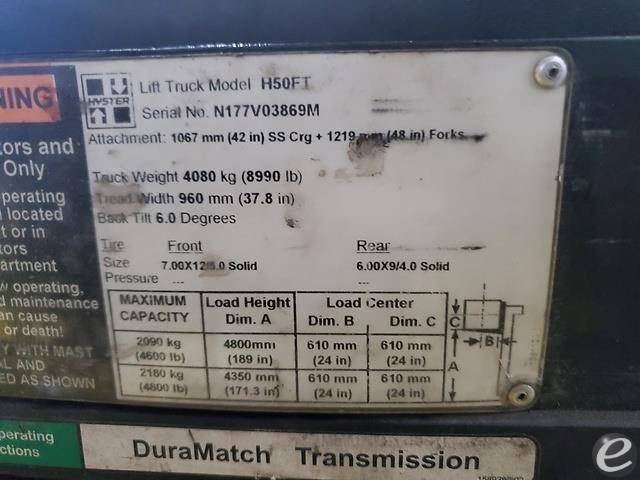 2014 Hyster H50FT LP Gas Forklift - 123Forklift
