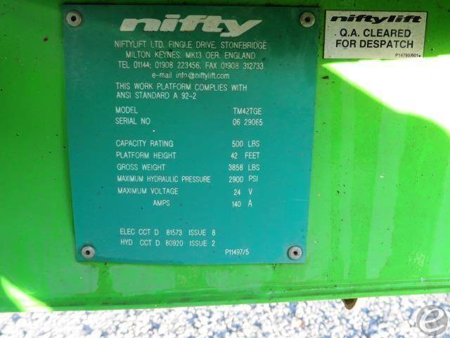 2014 NiftyLift TM42T