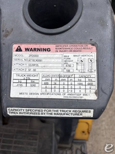 2015 Cat 2PD5000
