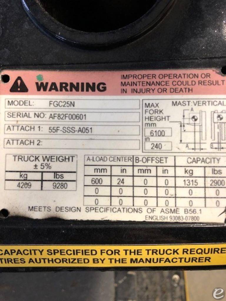 2004 Mitsubishi FGC25N