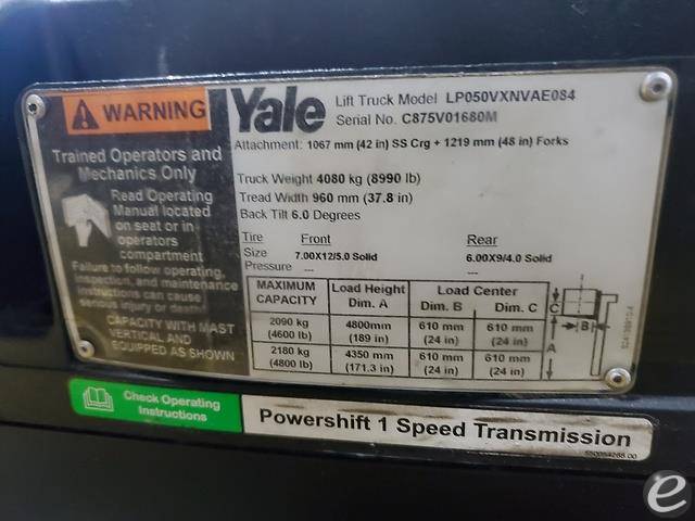 2014 Yale GP050VX LP Gas Forklift - 123Forklift