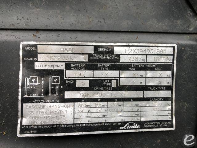 2013 Linde H50D