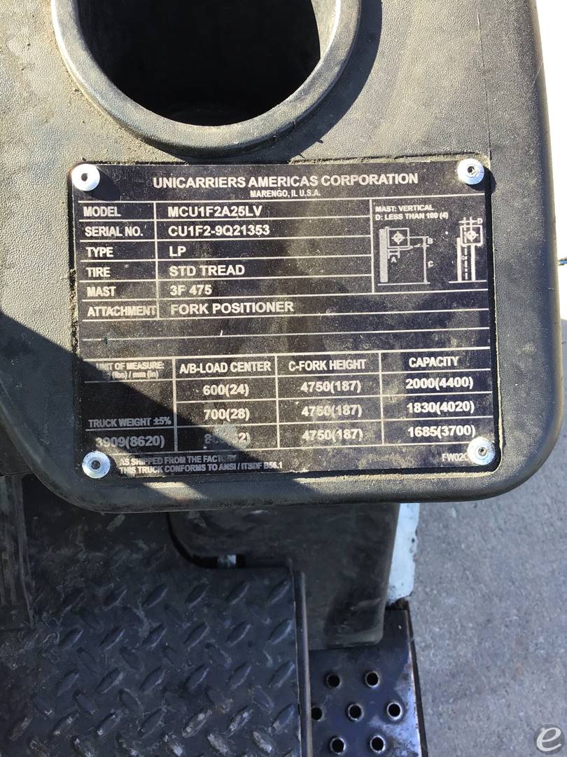 2019 Unicarriers CFU50LP