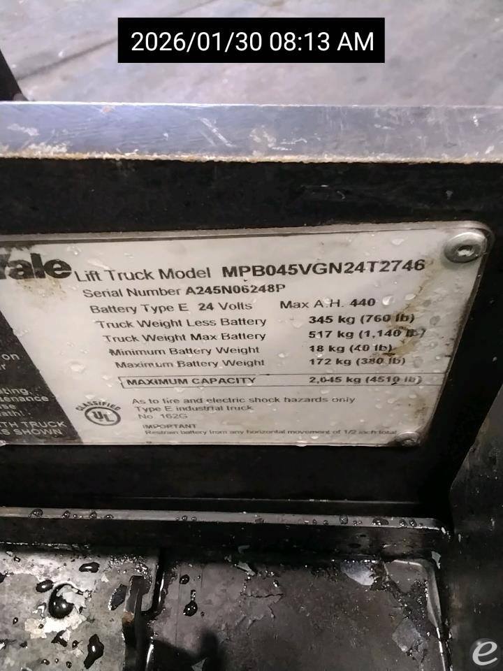 2017 Yale MPB045VG