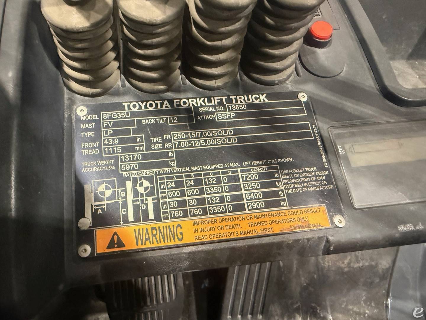 2018 Toyota 8FG35U