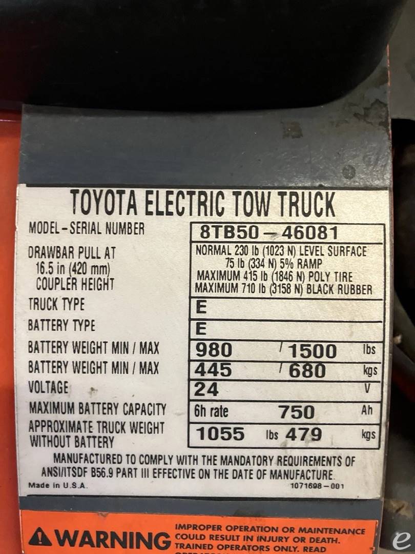 2022 Toyota 8TB50