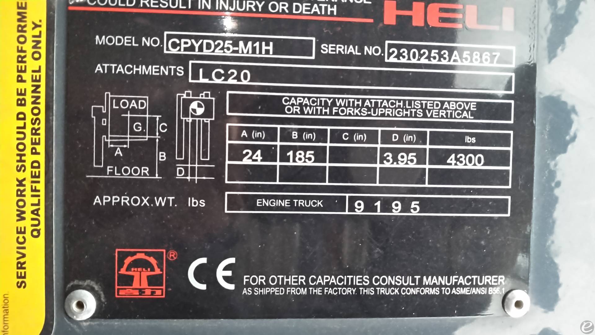 2023 Heli CPYD25-M1H
