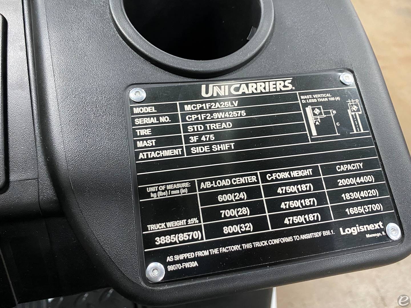 2023 Unicarriers CF50LP LP Gas Forklift - 123Forklift