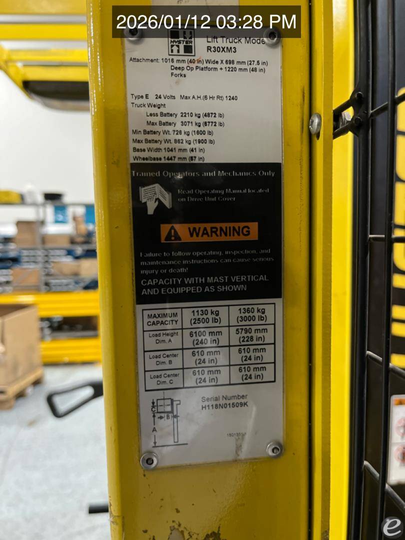 2012 Hyster R30XM3