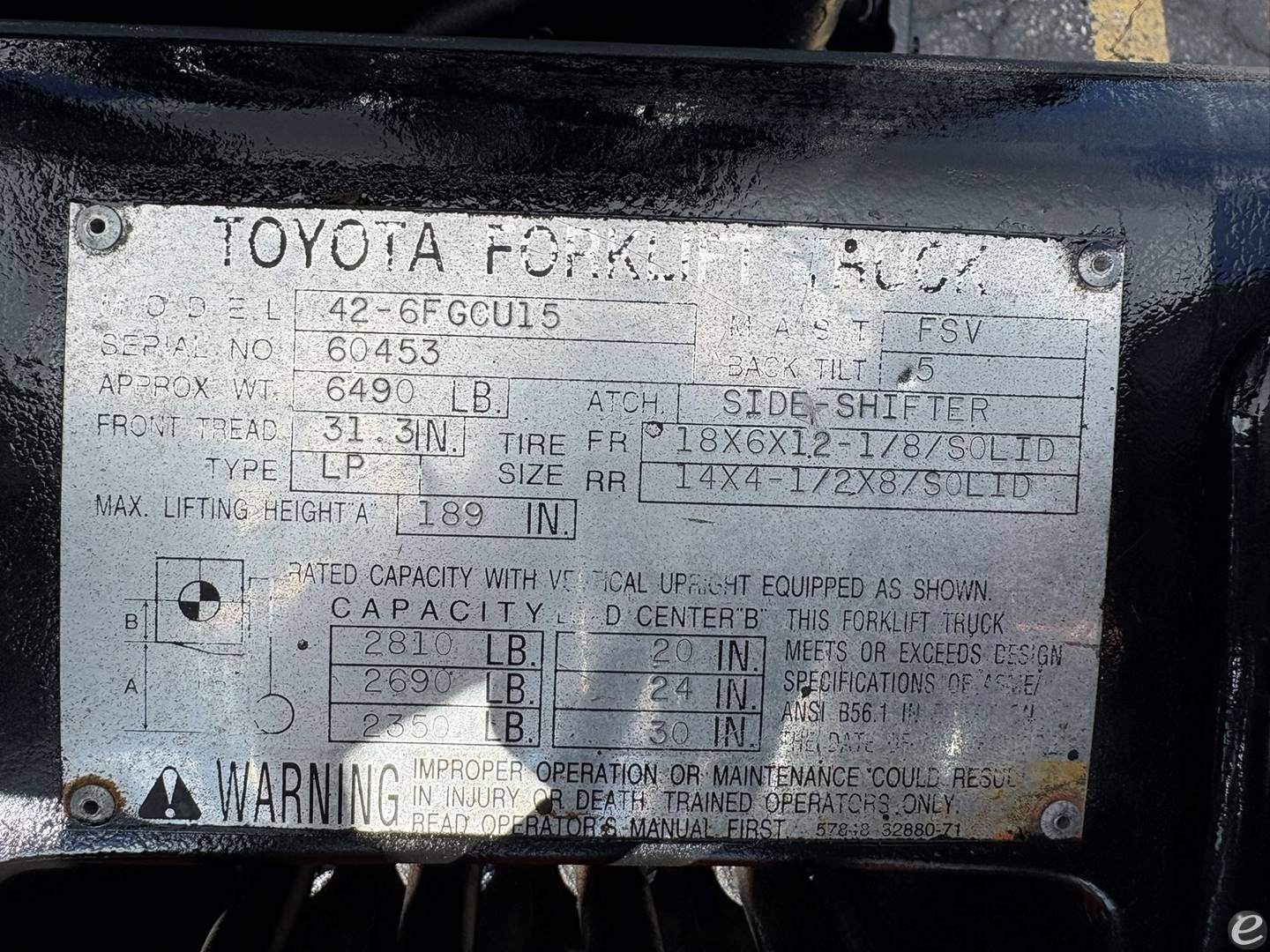 1999 Toyota 42-6FGCU15