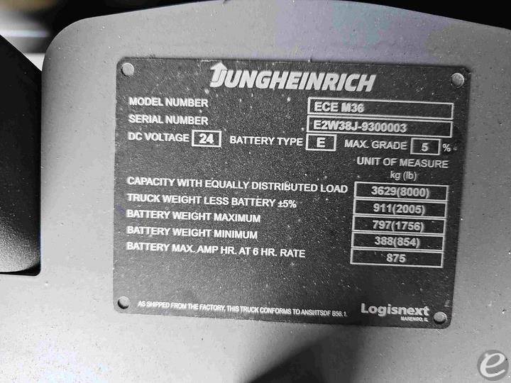 2022 Jungheinrich ECE M36
