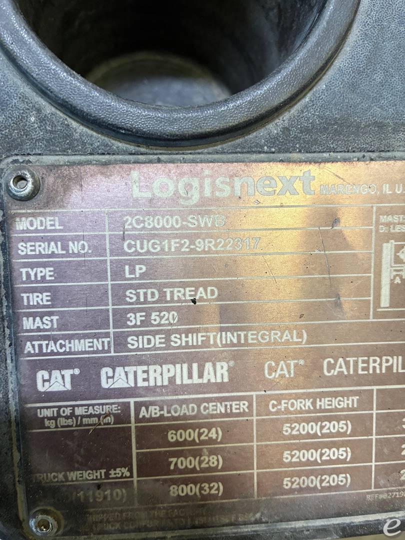 2020 Cat 2C8000