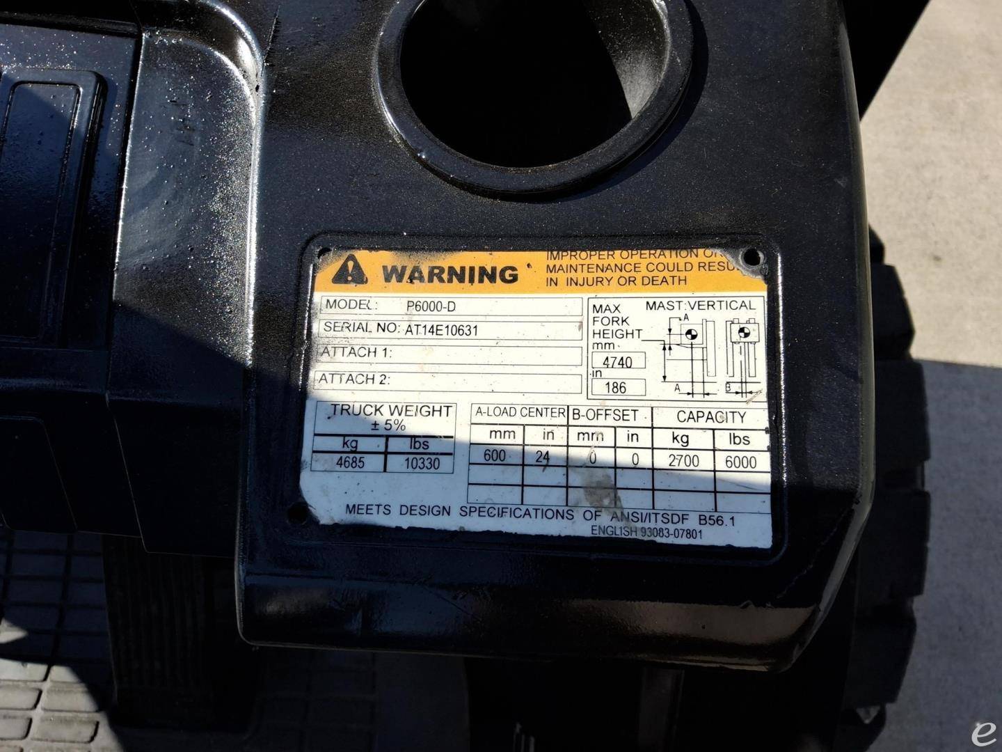 2007 Cat P6000D