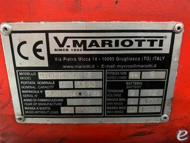 2015 Mariotti MYCROS 13 AC1 Electric Forklift - 123Forklift