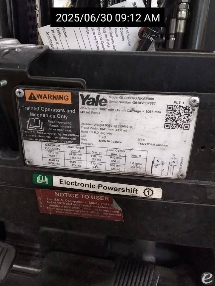 2019 Yale GC080VX