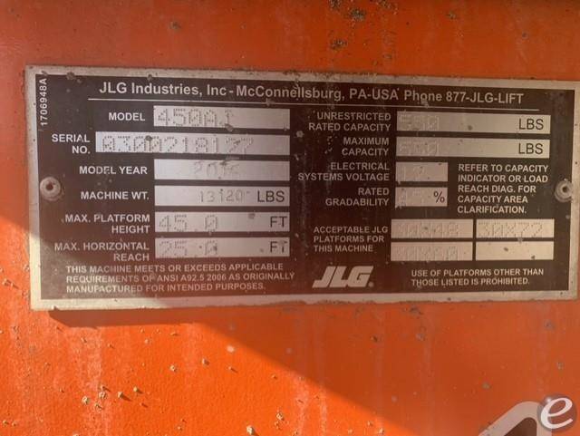 2016 JLG 450AJ