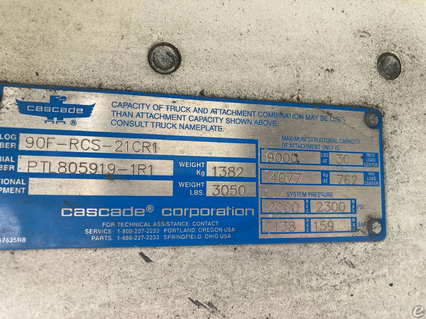 2016 Cascade 90F RCS 21CR1