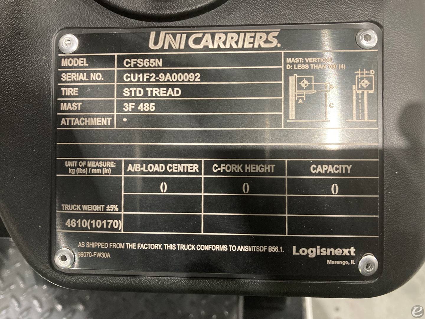 2024 Unicarriers CFS65N