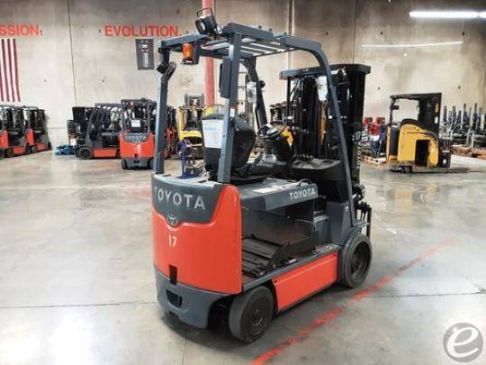 2017 Toyota 8FBCHU25 Electric Forklift - 123Forklift