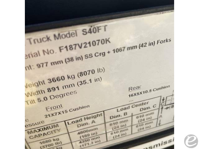 2012 Hyster S40FT LP Gas Forklift - 123Forklift
