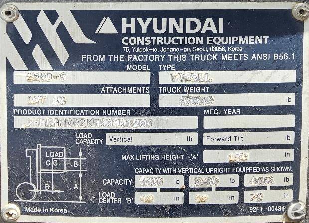 2018 Hyundai 250D-9