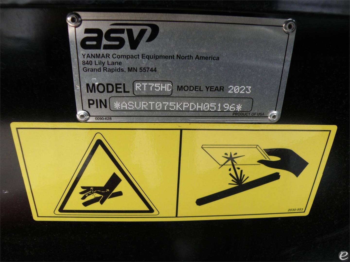 2023 ASV POSI-TRACK RT75HD