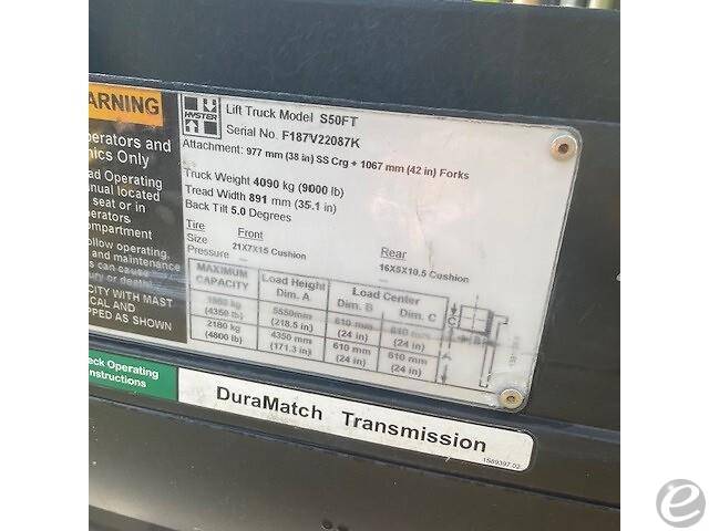 2012 Hyster S50FT