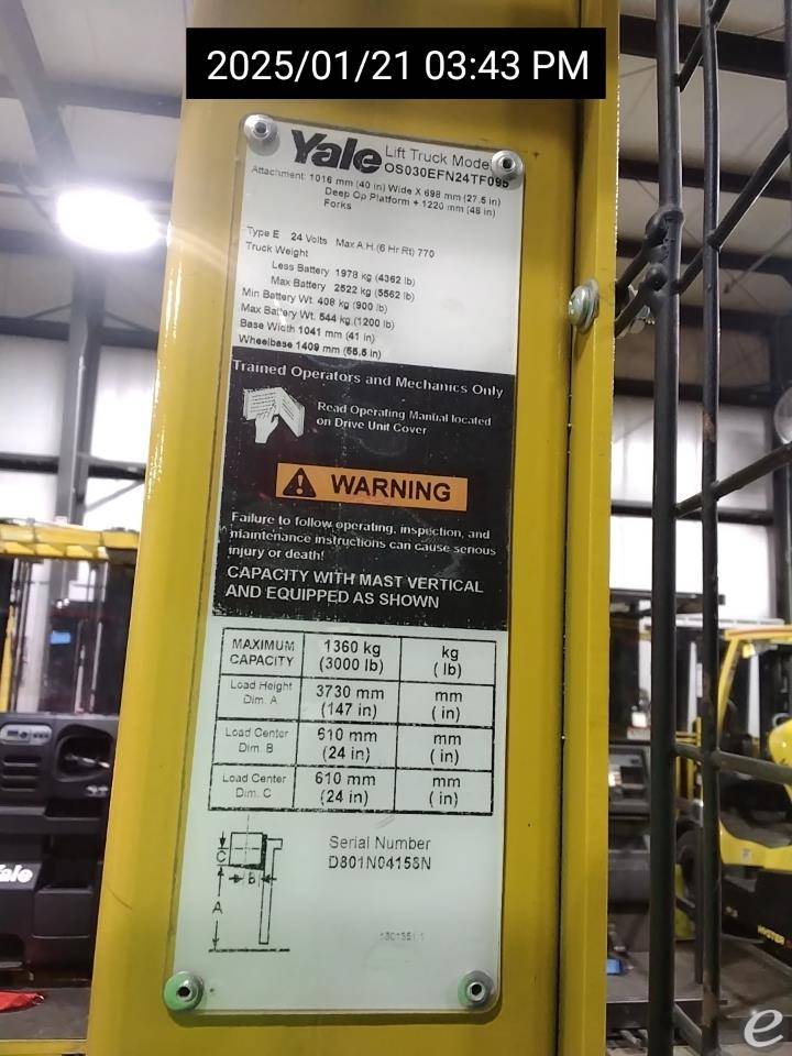 2015 Yale OS030EF