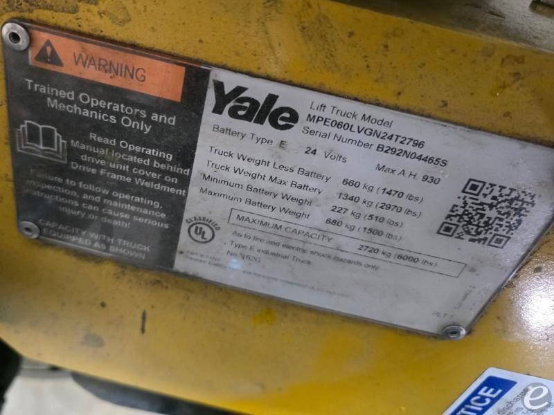 2018 Yale MPE060LV