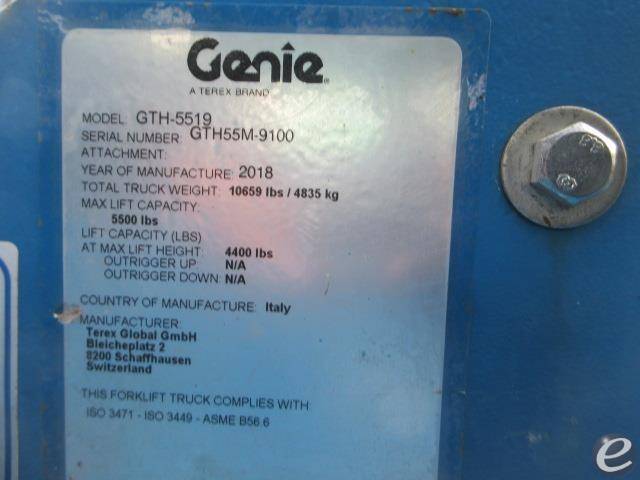 2018 Genie GTH5519