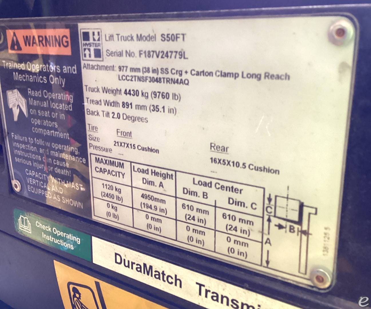 2013 Hyster S50FT