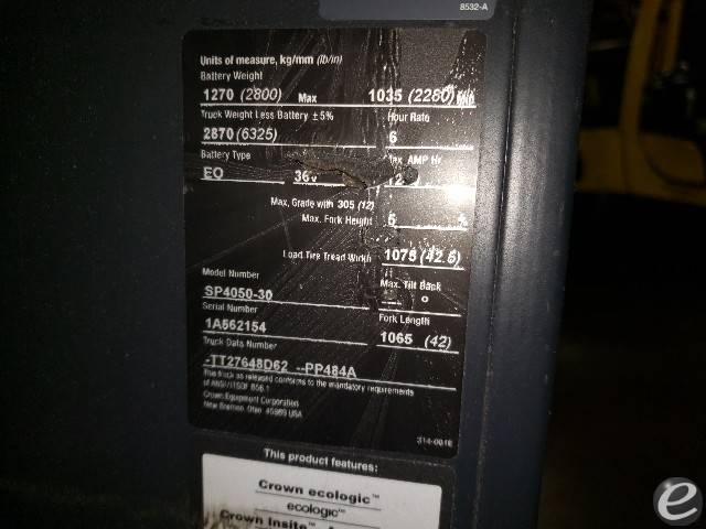2019 Crown SP4050-30