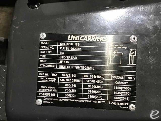 2022 Nissan                                             BXC35N Electric Forklift - 123Forklift