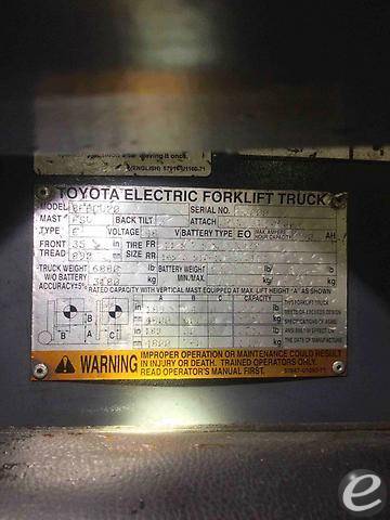 2003 Toyota 8FBCU20 Electric Forklift - 123Forklift