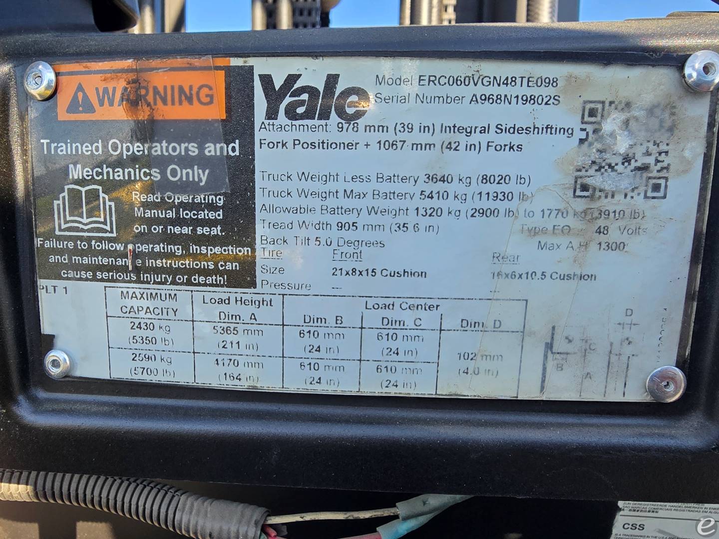 2018 Yale ERC060