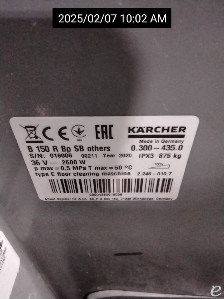 2021 Karcher B150