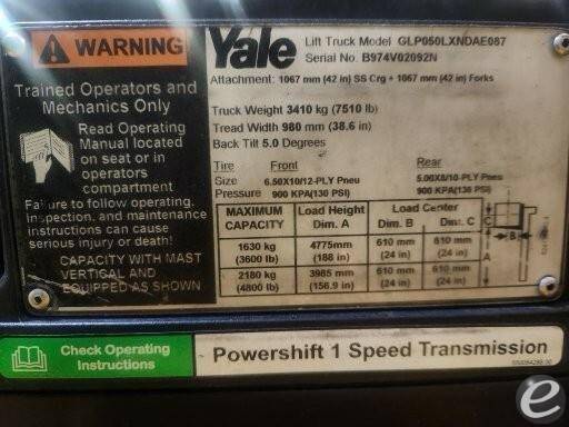 2015 Yale GLP050LX Unavailable Forklift - 123Forklift