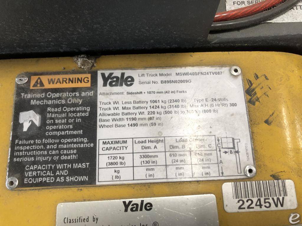 2009 Yale MSW040SF
