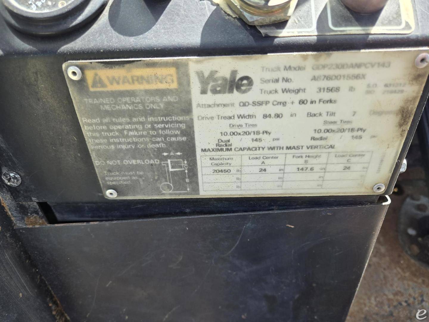 2000 Yale GDP230DA