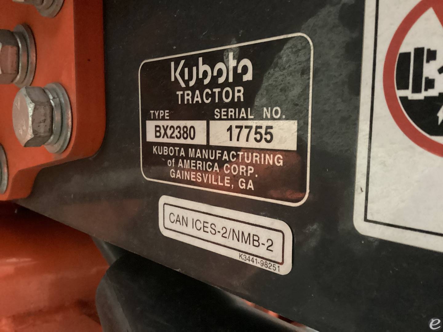 2017 Kubota BX2380